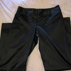 Satin Pin Strip Slacks
